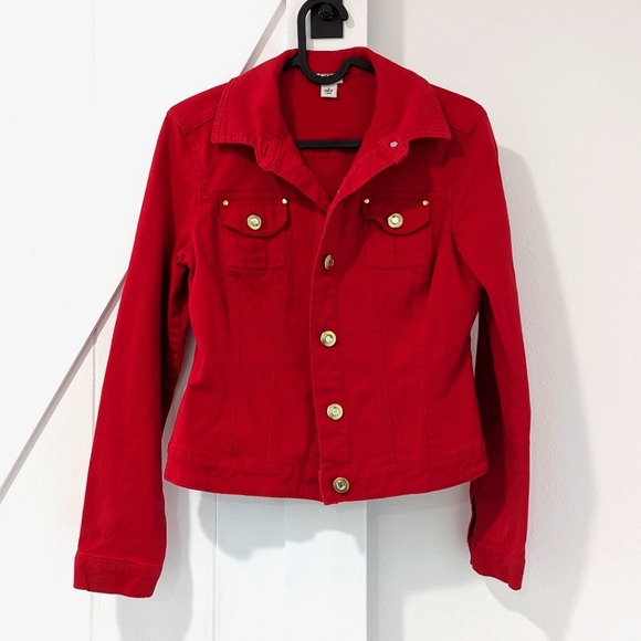 Cato Red Jacket w/ Gold Buttons Size S - Picture 1 of 4